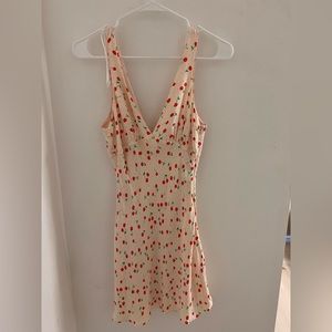 Zara Satin Cherry Dress